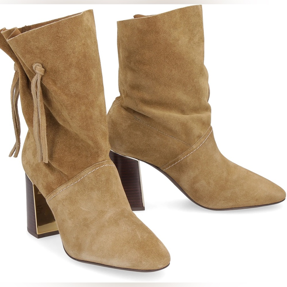 Worn once! Tory Burch Gigi suede boots